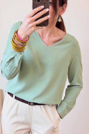 Blouse dentelle dos