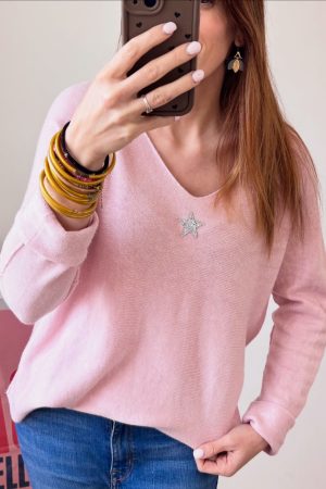Pull doux étoile