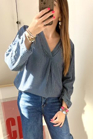 Blouse à rayures
