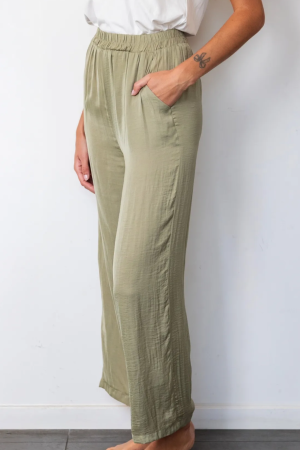 Pantalon fluide satiné M