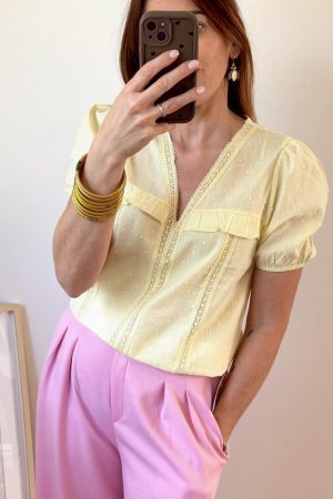 Blouse plumetis S