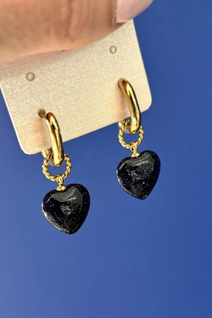 Boucles Cœurs en pierre