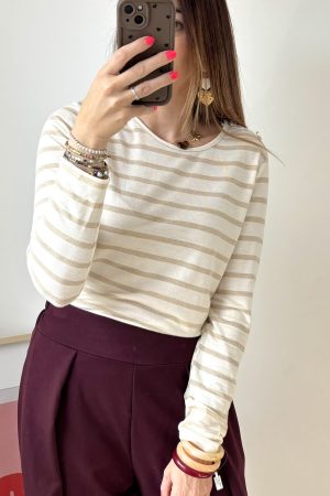 Haut rayé S