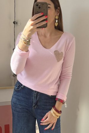 Pull doux Coeur