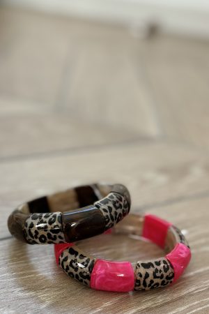 Bracelet duo léopard