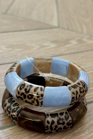 Duo bracelet léopard