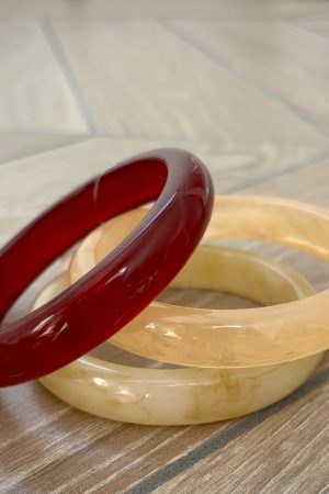 Trio bracelet bordeaux beige